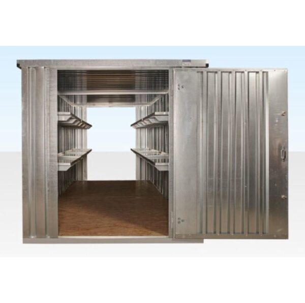 6M X 2.1M End Linked Flat Packed Container Bundle (Galvanised)