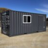 imgi_49_tc161 20 ft 20’ Slate Gray Shiplap 120V Shipping Container Office Minisplit